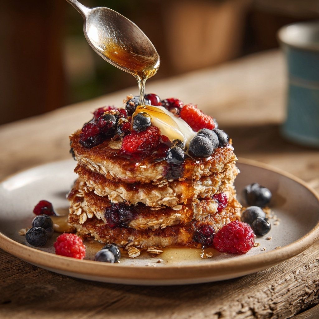 Frühstücksideen mit Beeren und Haferflocken