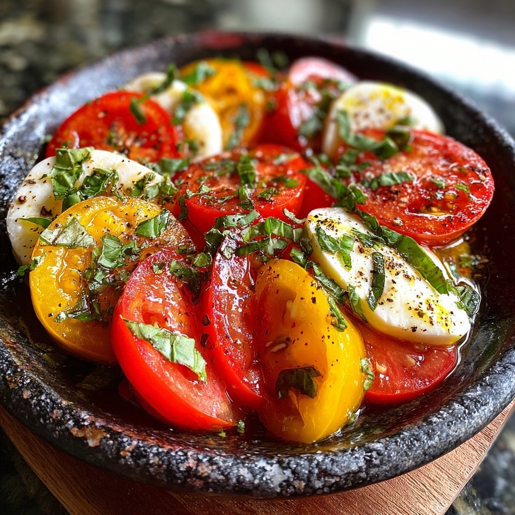 Tomaten Mozzarella Salat Zum Grillen Mit Basilikum