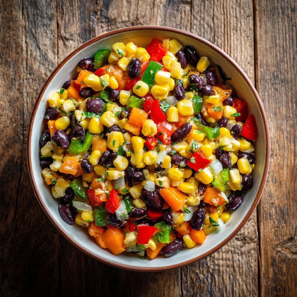 Reissalat Mit Mais Und Bohnen Zum Grillen