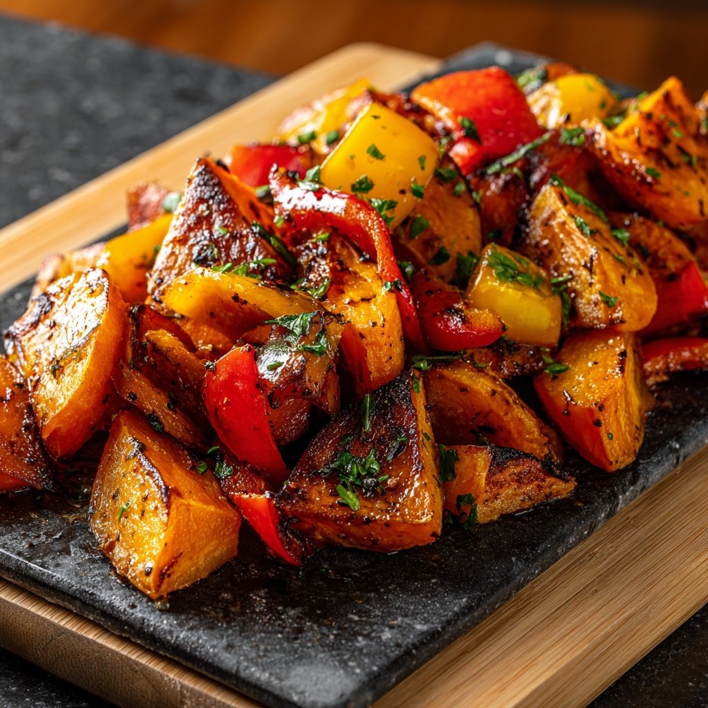 Ofen Süßkartoffeln Mit Paprika