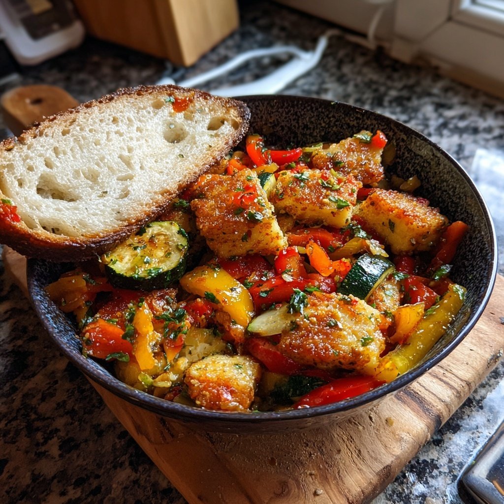 Vegetarische Gemüsepfanne Mit Halloumi